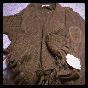 Olive Color Cartigan Sweater